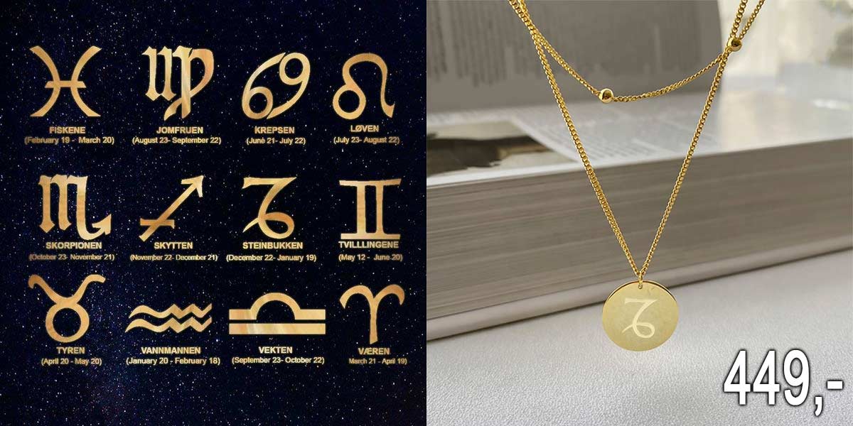 Stjernetegn og smykke med stjernetegn